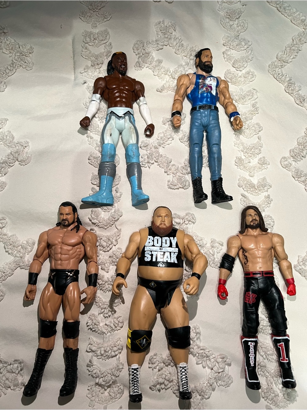 Lot of 5 WWE Mattel Wrestlers